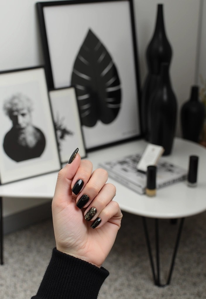 15 Colorful Matching Nails to Inspire Your Home Decor and Travel Looks (Don’t Miss #3!) - 8. Monochrome Magic