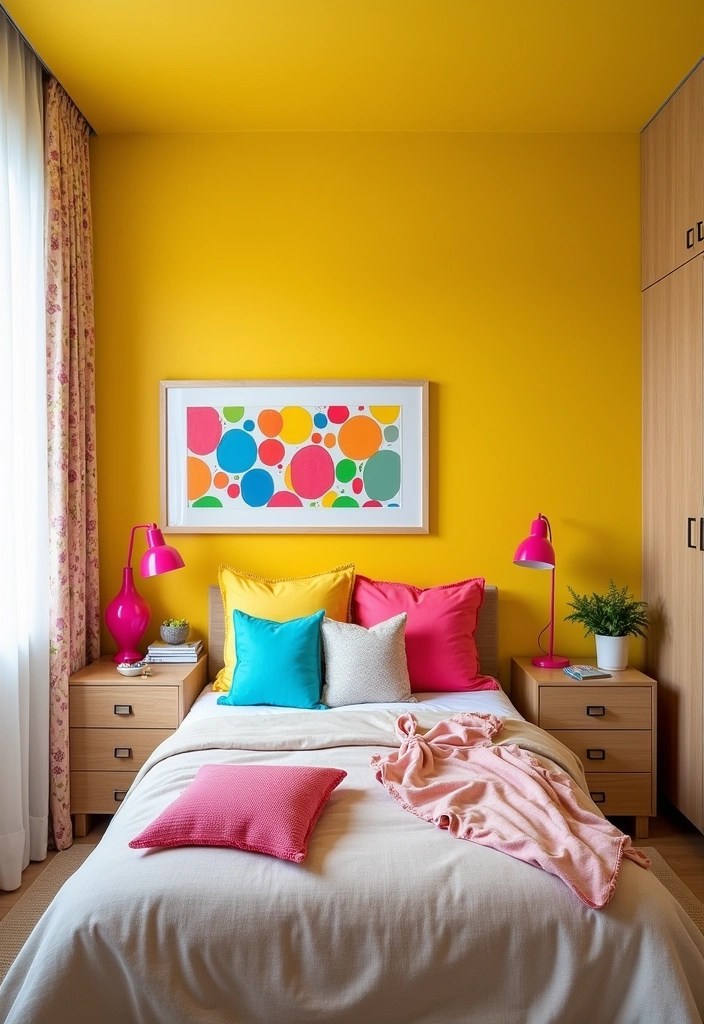 18 Modern Bedroom Designs That'll Make Your Friends Jealous (Check Out #11!) - 6. Color Pop