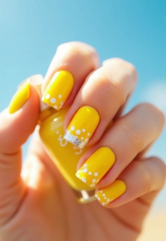 16 Spring Nail Inspirations for March 2025 That Will Make You Smile! - 3. Sunshine Yellow