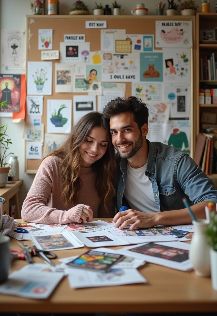 21 Budget-Friendly Date Night Ideas That Won't Break the Bank! - 13. Create a Vision Board Together