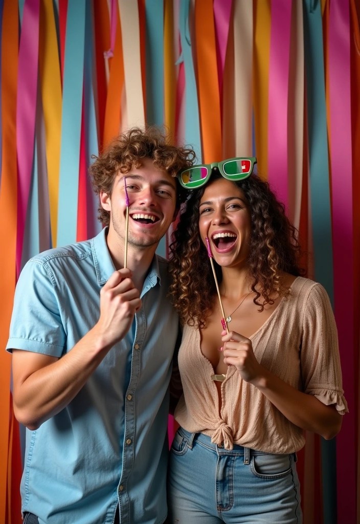 21 Budget-Friendly Date Night Ideas That Won't Break the Bank! - 15. DIY Photo Booth Night