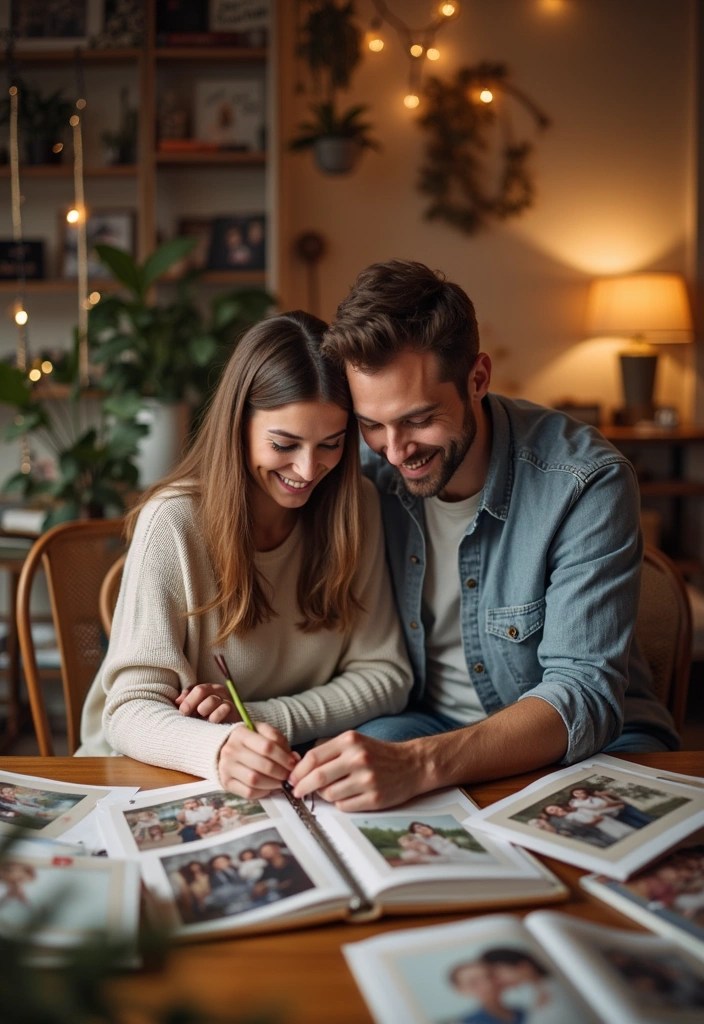 21 Budget-Friendly Date Night Ideas That Won't Break the Bank! - 20. Make a Scrapbook Together