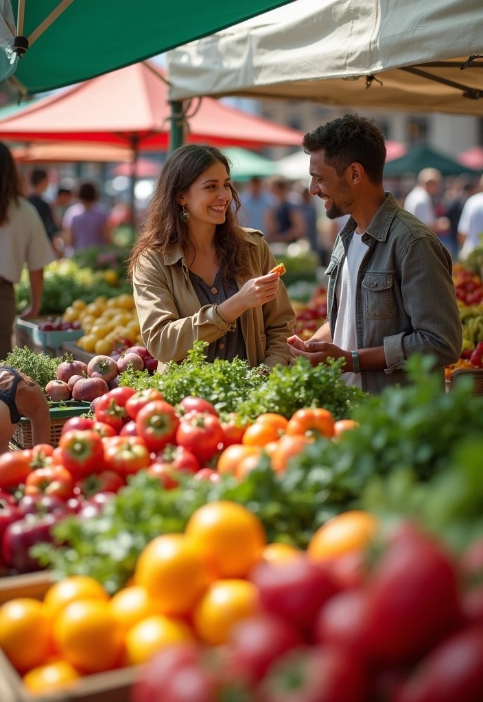 21 Budget-Friendly Date Night Ideas That Won't Break the Bank! - 5. Visit a Local Farmers Market