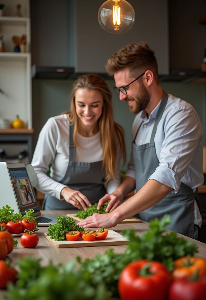 21 Budget-Friendly Date Night Ideas That Won't Break the Bank! - 9. Cooking Class at Home