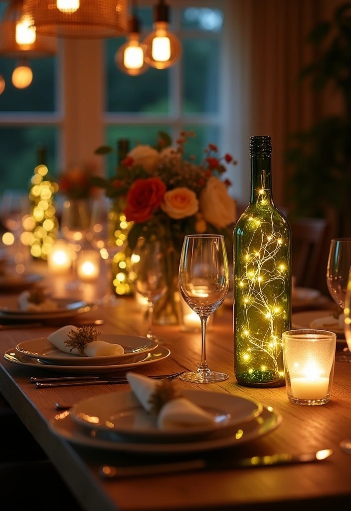 22 DIY Lighting Ideas That'll Create a Cozy Home Atmosphere! - 10. Upcycled Wine Bottle Lights