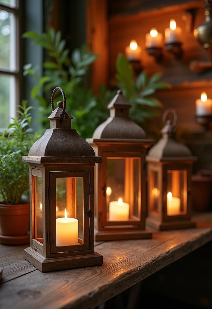 22 DIY Lighting Ideas That'll Create a Cozy Home Atmosphere! - 2. Rustic Wooden Lanterns