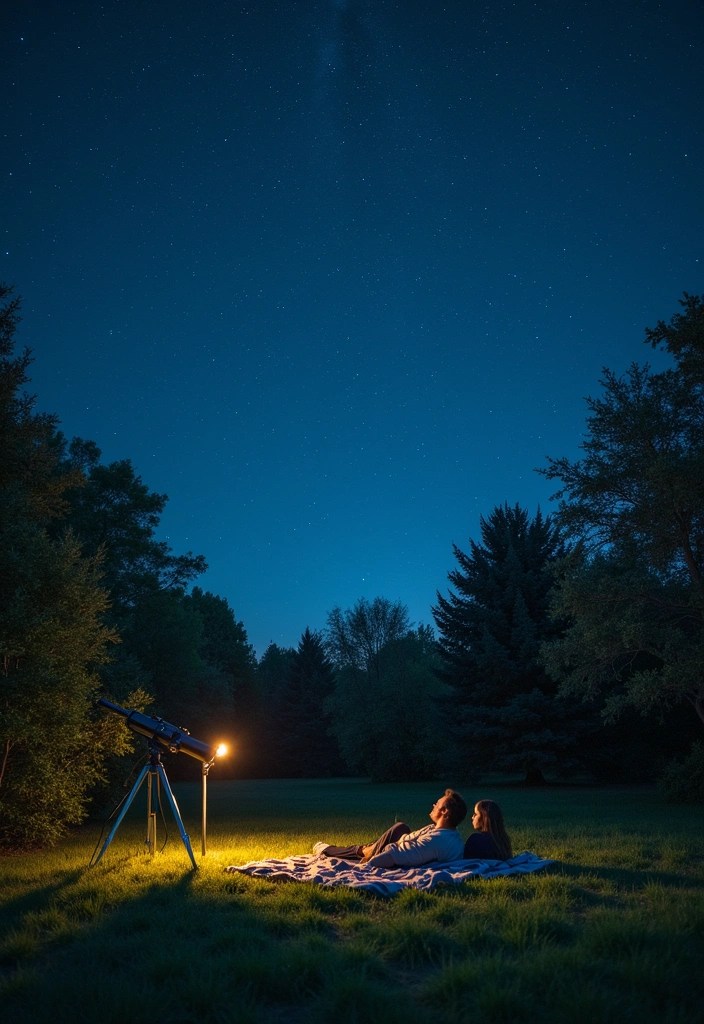 25 Cheap Date Night Ideas That Are Surprisingly Fun and Memorable! - 3. Stargazing in Your Backyard