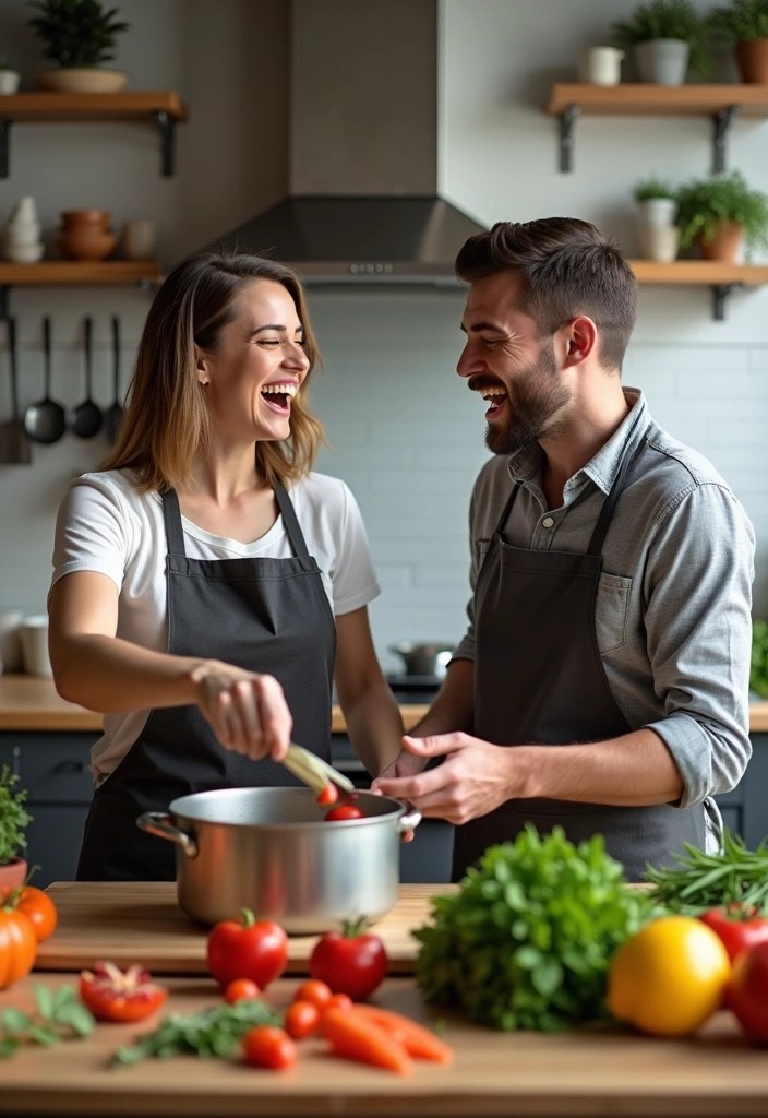 25 Cheap Date Night Ideas That Are Surprisingly Fun and Memorable! - 7. Cooking Challenge